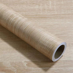 Waterproof 3D Wood Grain Vinyl Stickers – 40cm Self-Adhesive Wallpaper for Furniture & Home Decor