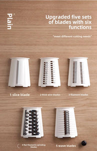 Multifunctional Salad & Veggie Cutter – Slicer, Shredder, Grater