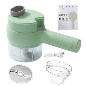 Electric Garlic & Vegetable Chopper with Handle – Kitchen Cooking Gadget