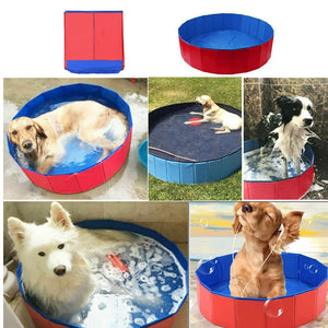 Foldable Portable Dog Pool & Bath Tub – Outdoor & Indoor Collapsible Pet Swimming Pool
