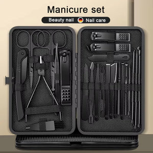 8/12/15/20/24pcs black Nail clipper set