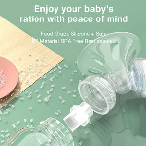 Manual Breast Pump with Nipple & Milk Bottle – Postpartum Feeding
