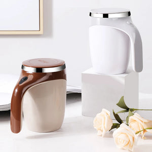 Rechargeable Automatic Magnetic Stirring Mug – Portable Stainless Steel Coffee Maker