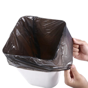 100Pcs Black Biodegradable Pet Waste & Trash Bags, 45x50cm