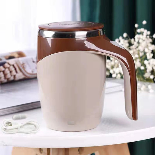 Rechargeable Automatic Magnetic Stirring Mug – Portable Stainless Steel Coffee Maker