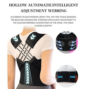 Breathable Back Posture Corrector for Women & Kids – Support Belt & Shoulder Brace