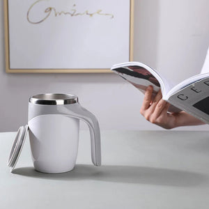 Rechargeable Automatic Magnetic Stirring Mug – Portable Stainless Steel Coffee Maker