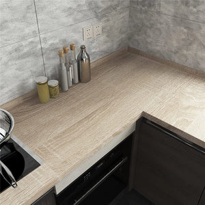 Waterproof 3D Wood Grain Vinyl Stickers – 40cm Self-Adhesive Wallpaper for Furniture & Home Decor