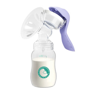 Manual Breast Pump with Nipple & Milk Bottle – Postpartum Feeding