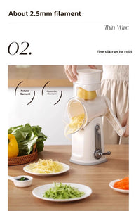 Multifunctional Salad & Veggie Cutter – Slicer, Shredder, Grater