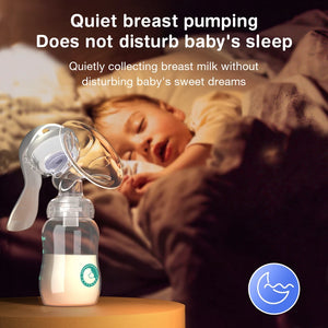 Manual Breast Pump with Nipple & Milk Bottle – Postpartum Feeding