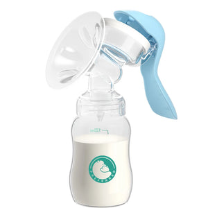 Manual Breast Pump with Nipple & Milk Bottle – Postpartum Feeding
