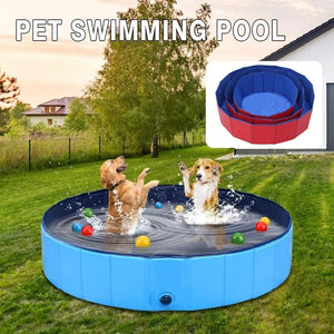 Foldable Portable Dog Pool & Bath Tub – Outdoor & Indoor Collapsible Pet Swimming Pool