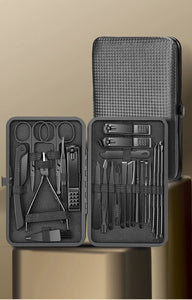 8/12/15/20/24pcs black Nail clipper set