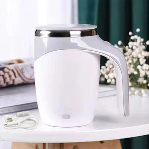 Rechargeable Automatic Magnetic Stirring Mug – Portable Stainless Steel Coffee Maker