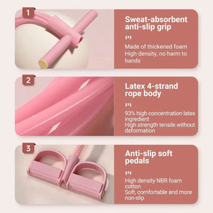 Portable Yoga & Pilates Resistance Bar | Home Gym Muscle Toning & Stretching