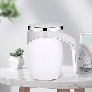 Rechargeable Automatic Magnetic Stirring Mug – Portable Stainless Steel Coffee Maker