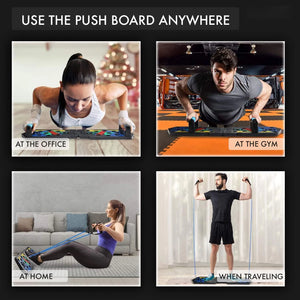 Portable Foldable Push-up Board Set for Full-Body Fitness