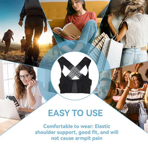 Breathable Back Posture Corrector for Women & Kids – Support Belt & Shoulder Brace