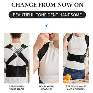 Breathable Back Posture Corrector for Women & Kids – Support Belt & Shoulder Brace