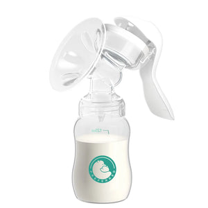 Manual Breast Pump with Nipple & Milk Bottle – Postpartum Feeding