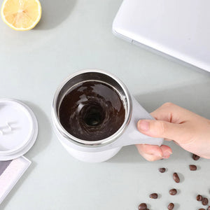 Rechargeable Automatic Magnetic Stirring Mug – Portable Stainless Steel Coffee Maker