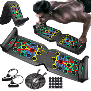 Portable Foldable Push-up Board Set for Full-Body Fitness