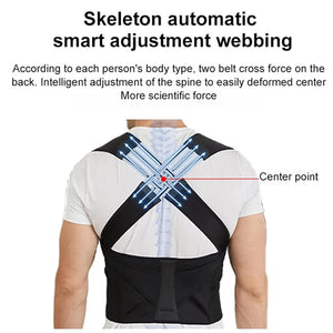 Breathable Back Posture Corrector for Women & Kids – Support Belt & Shoulder Brace