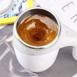 Rechargeable Automatic Magnetic Stirring Mug – Portable Stainless Steel Coffee Maker