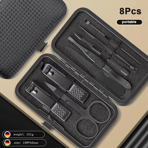 8/12/15/20/24pcs black Nail clipper set