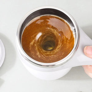 Rechargeable Automatic Magnetic Stirring Mug – Portable Stainless Steel Coffee Maker