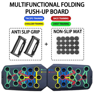 Portable Foldable Push-up Board Set for Full-Body Fitness
