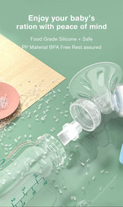 Manual Breast Pump with Nipple & Milk Bottle – Postpartum Feeding