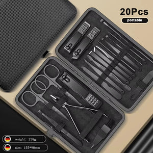 8/12/15/20/24pcs black Nail clipper set