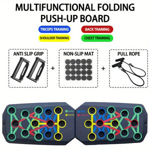 Portable Foldable Push-up Board Set for Full-Body Fitness