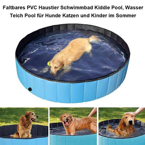 Foldable Portable Dog Pool & Bath Tub – Outdoor & Indoor Collapsible Pet Swimming Pool