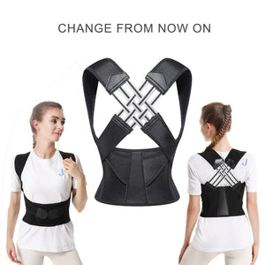 Breathable Back Posture Corrector for Women & Kids – Support Belt & Shoulder Brace