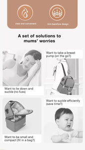 Manual Breast Pump with Nipple & Milk Bottle – Postpartum Feeding
