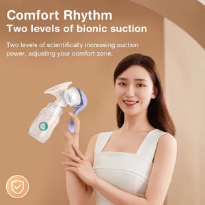 Manual Breast Pump with Nipple & Milk Bottle – Postpartum Feeding